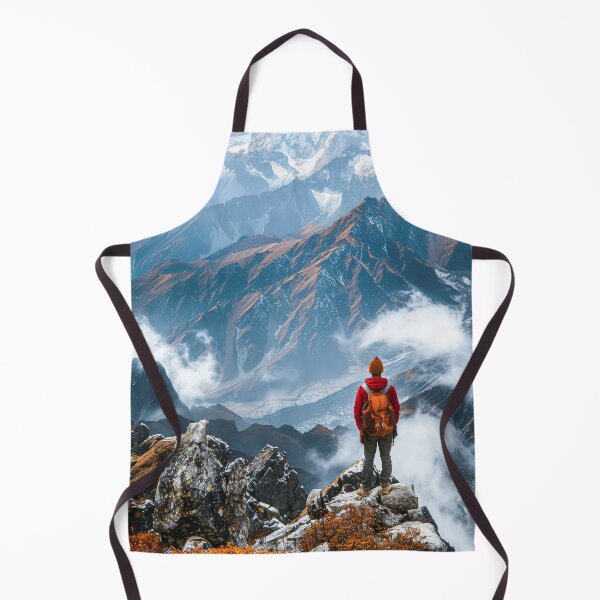 Item preview, Person Standing on Top of a Mountain. Travel Mountain Adventures designed and sold by frequent-art.