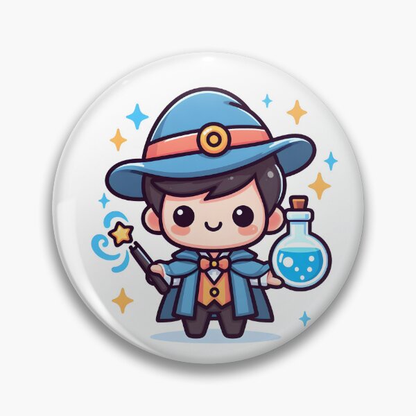 Item preview, Kawaii Magician With Mystical Hat designed and sold by CanvasCutie.