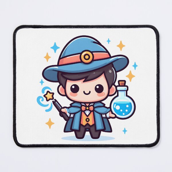 Item preview, Kawaii Magician With Mystical Hat designed and sold by CanvasCutie.