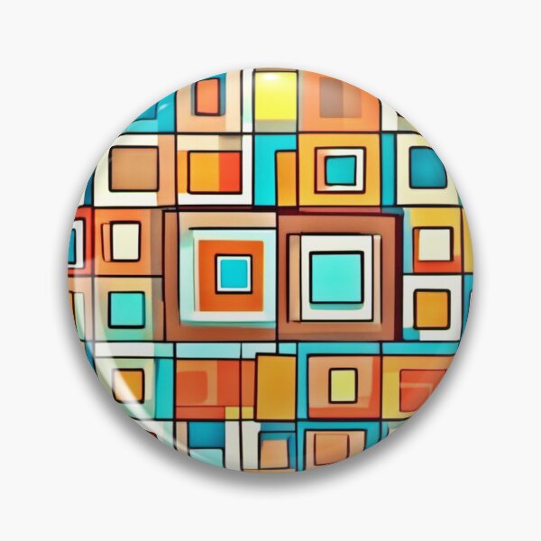 Item preview, Cartoonish Square Art: Vibrant Design designed and sold by Health And Fitness Posts e-Store.