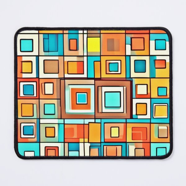 Item preview, Cartoonish Square Art: Vibrant Design designed and sold by Health And Fitness Posts e-Store.