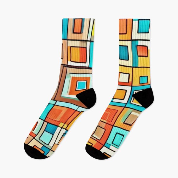 Item preview, Cartoonish Square Art: Vibrant Design designed and sold by Health And Fitness Posts e-Store.