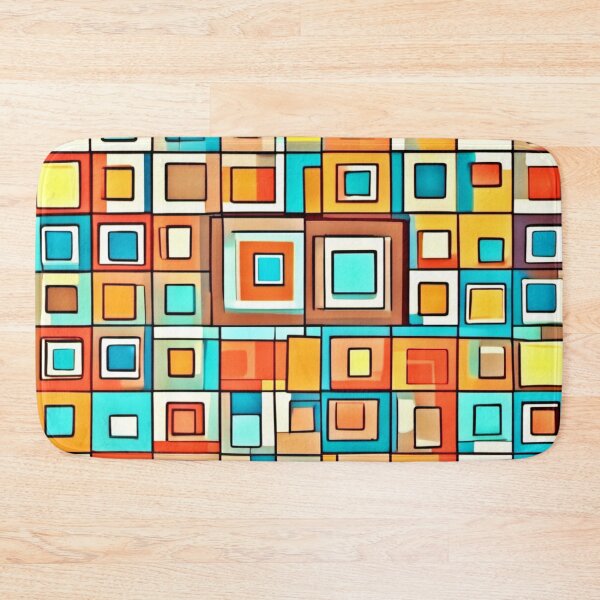 Item preview, Cartoonish Square Art: Vibrant Design designed and sold by Health And Fitness Posts e-Store.