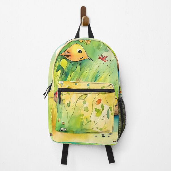 Item preview, "Whimsical Waters: A Vibrant Watercolor Scene" designed and sold by MYTHIC PEEL STICKERS.