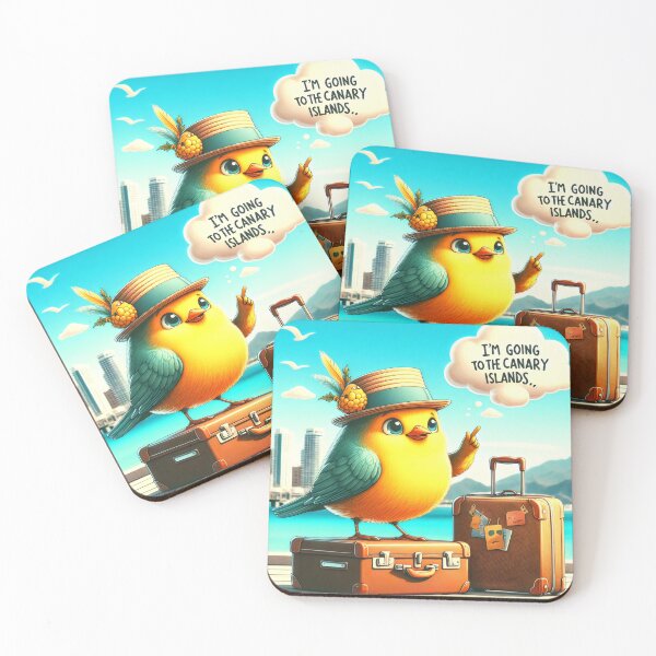 Item preview, A bird going to the canaries. designed and sold by MyHappyArtShop.