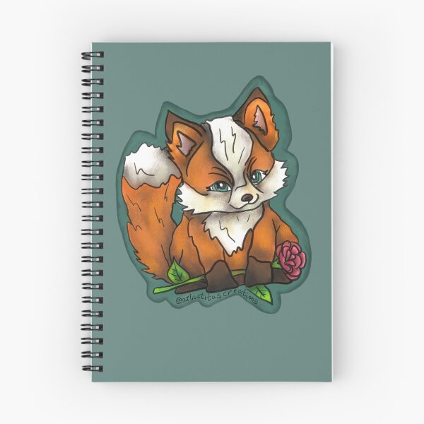 Item preview, Fox of Roses designed and sold by ArtistitasCreations.