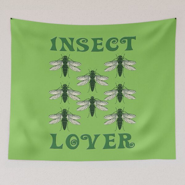 Item preview, Cicada pattern Insect lover entomology green designed and sold by AlchemyColor.