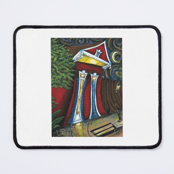 Item preview, Red Nola Shotgun House designed and sold by EmilyKnatzerArt.