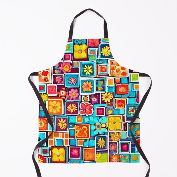 Item preview, Comic Art: Colorful Flower Square Pattern designed and sold by Health And Fitness Posts e-Store.