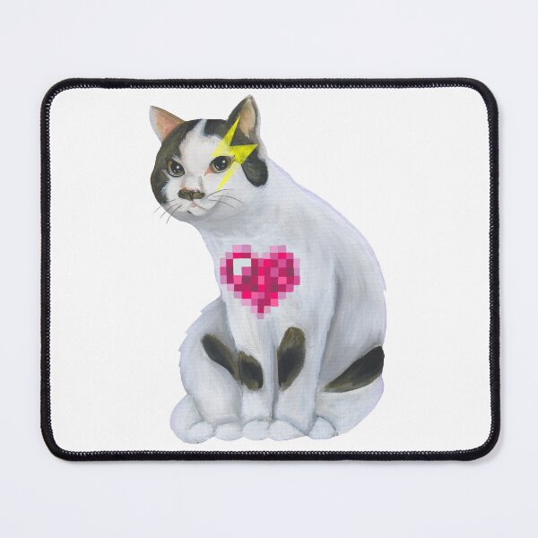Item preview, Pixel heart cat designed and sold by Colonels  Basement.