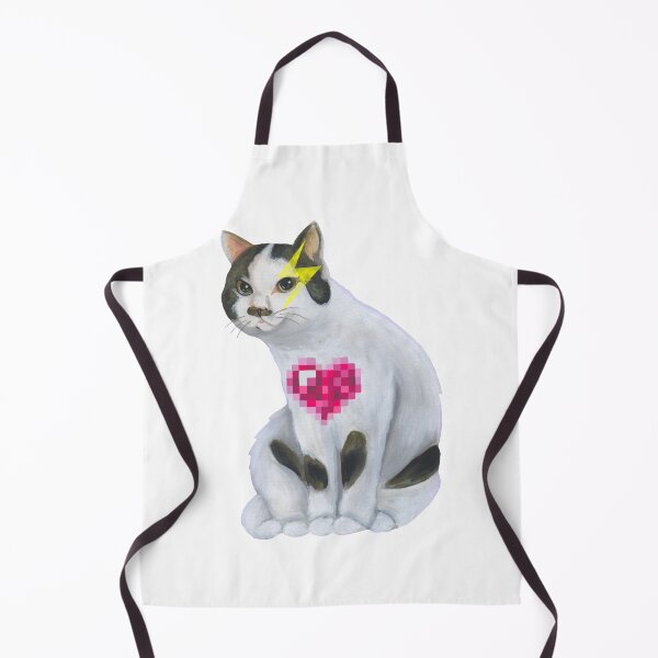 Item preview, Pixel heart cat designed and sold by Colonels Basement.