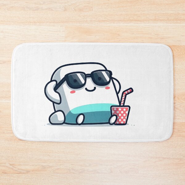 Item preview, Kawaii Marshmallow With Sunglasses designed and sold by CanvasCutie.