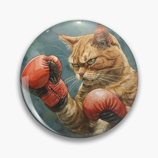 Item preview, Cat Boxing, Champion Boxer cat designed and sold by CreativeArts-S.