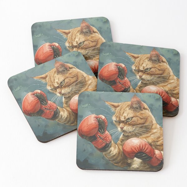Item preview, Cat Boxing, Champion Boxer cat designed and sold by CreativeArts-S.