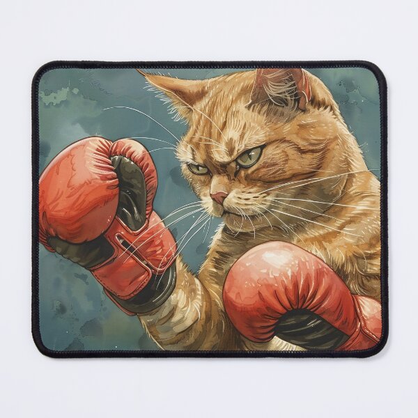 Item preview, Cat Boxing, Champion Boxer cat designed and sold by CreativeArts-S.