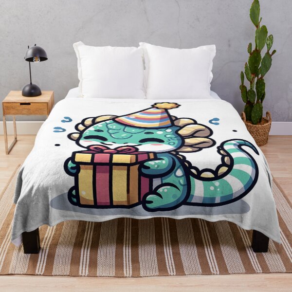 Artikelvorschau, Kawaii schüchterner Basilisk mit Partyhut entworfen und verkauft von CanvasCutie.
