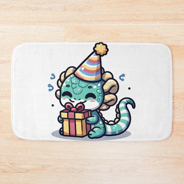Artikelvorschau, Kawaii schüchterner Basilisk mit Partyhut entworfen und verkauft von CanvasCutie.