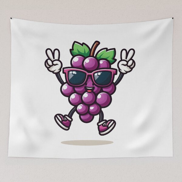 Item preview, Kawaii Grapes: Sporting Sunglasses designed and sold by CanvasCutie.