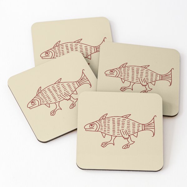 Item preview, Medieval Marginalia Evolving fish designed and sold by MargiKnights.