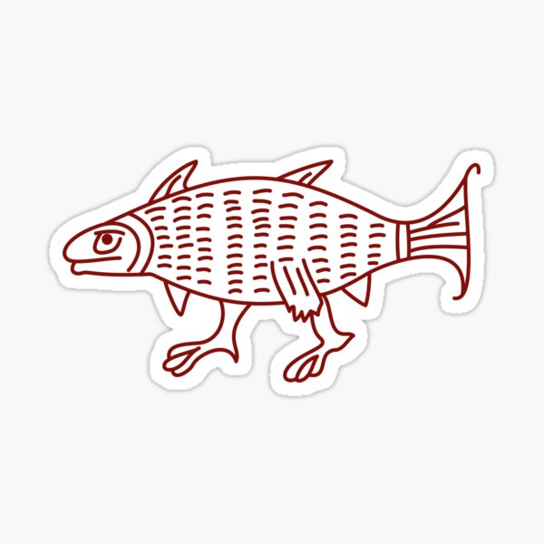 Item preview, Medieval Marginalia Evolving fish designed and sold by MargiKnights.