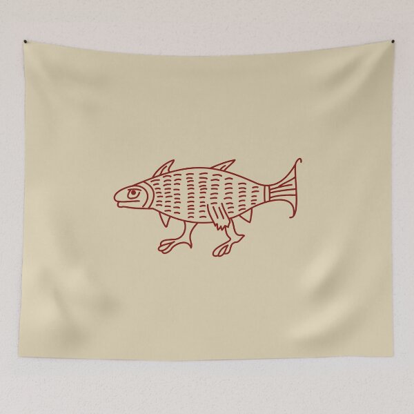 Item preview, Medieval Marginalia Evolving fish designed and sold by MargiKnights.