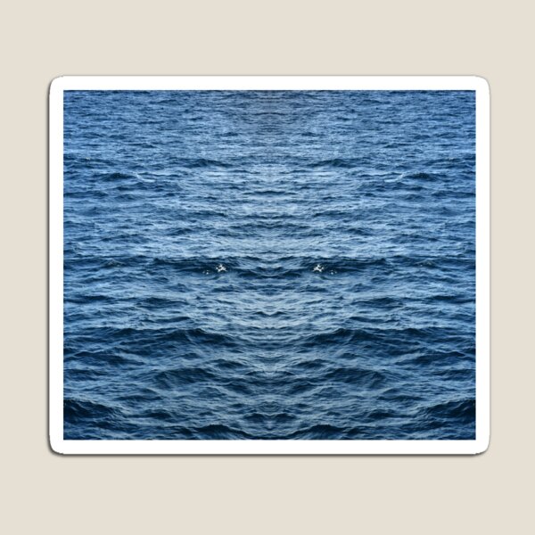 Blue sea abstract Magnet