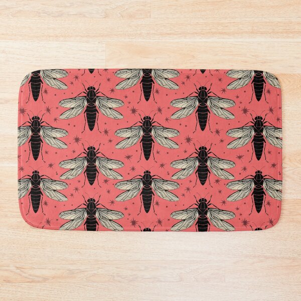 Item preview, Cicada pattern Insect Enthusiasts entomology red designed and sold by AlchemyColor.