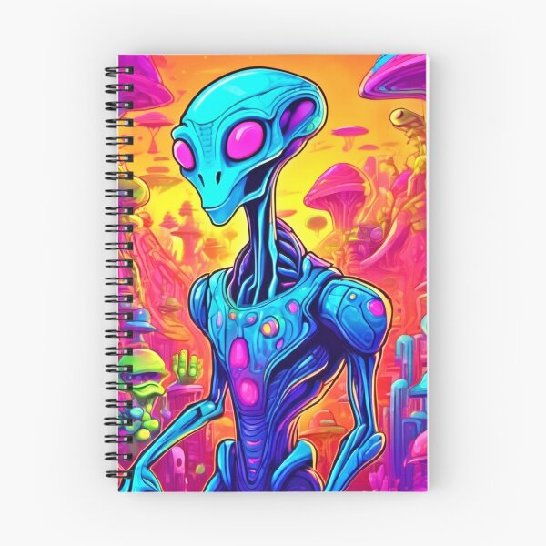 Item preview, Cosmic Cartoon Extravaganza: Colorful Aliens designed and sold by Health And Fitness Posts e-Store.