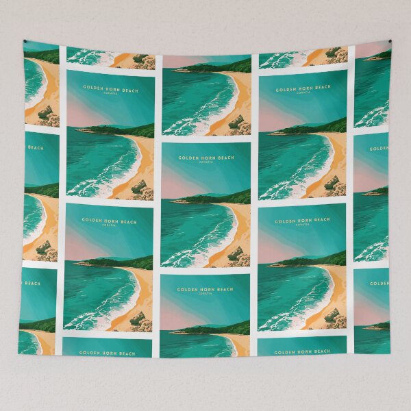 Item preview, Golden Horn Beach: Croatian Gem designed and sold by NeuralVibe.