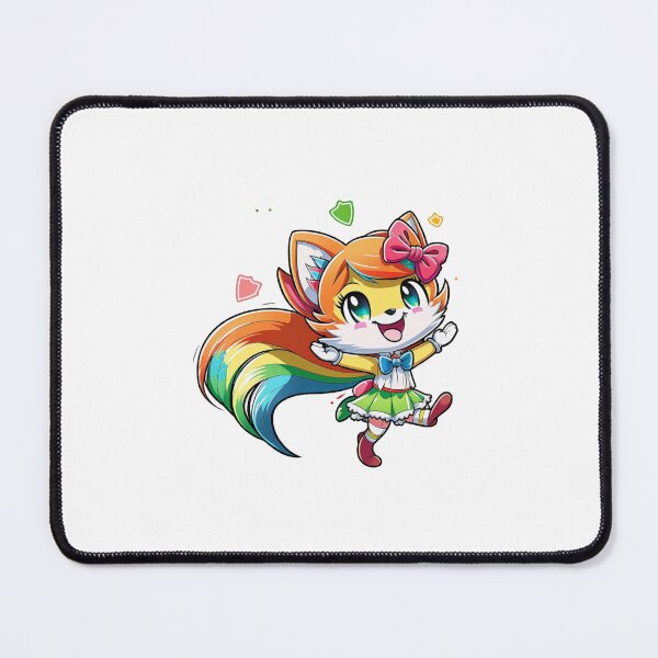 Item preview, Kawaii Baby Rainbow Fox designed and sold by KawaiiArtStyle.