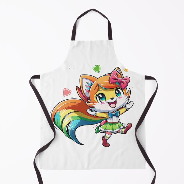 Item preview, Kawaii Baby Rainbow Fox designed and sold by KawaiiArtStyle.