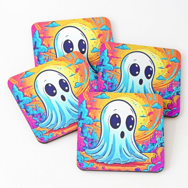 Item preview, Cartoon Haunts: Vibrant Ghost Art designed and sold by Health And Fitness Posts e-Store.