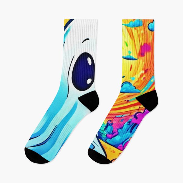 Item preview, Cartoon Haunts: Vibrant Ghost Art designed and sold by Health And Fitness Posts e-Store.