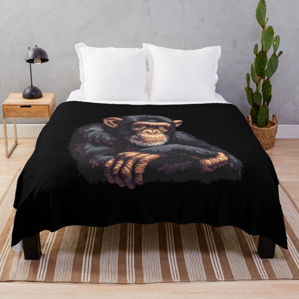 Item preview, Pixelated Chimpanzee Artistry designed and sold by CUTEDOGGIEZ.