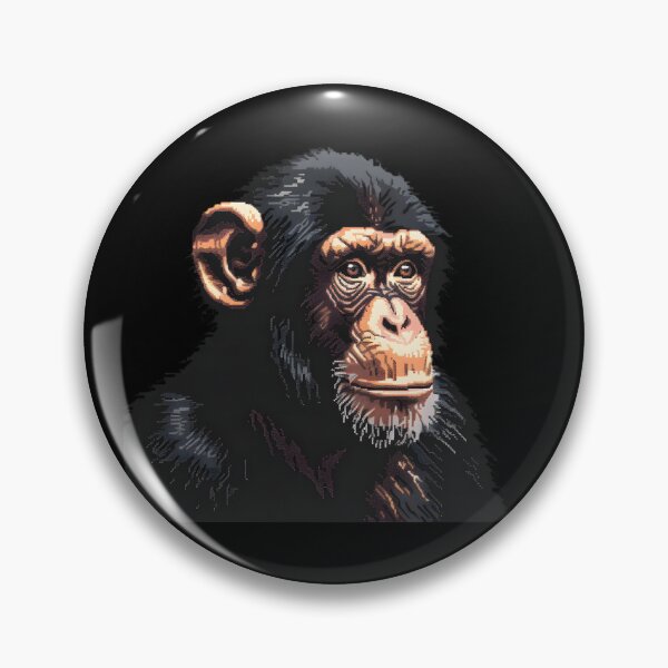Artikelvorschau, Chimpanzee In Pixelform entworfen und verkauft von CUTEDOGGIEZ.