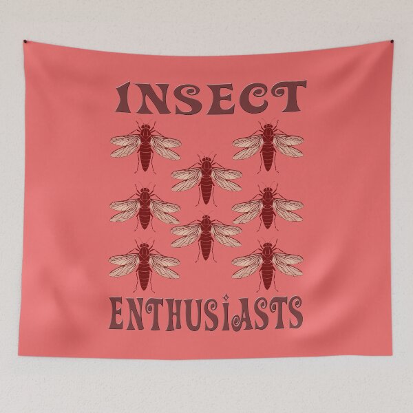 Item preview, Cicada pattern Insect Enthusiasts entomology red designed and sold by AlchemyColor.