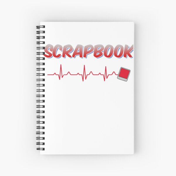 Scrapbook Heartbeat Spiral Notebook for Sale by dreamhustle