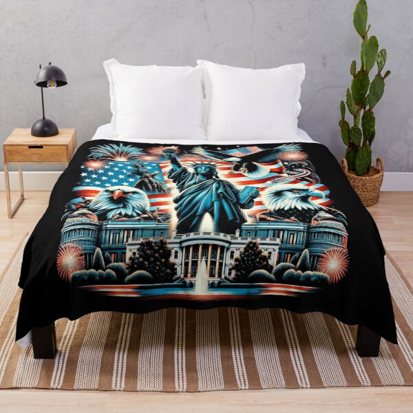 Item preview, Statue of Liberty United States flag white house eagle fireworks bell designed and sold by panshop20.