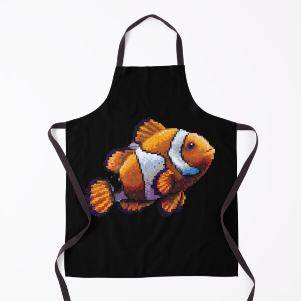 Aperçu de l'œuvre Artistry Clownfish Pixelisé créée et vendue par CUTEDOGGIEZ.