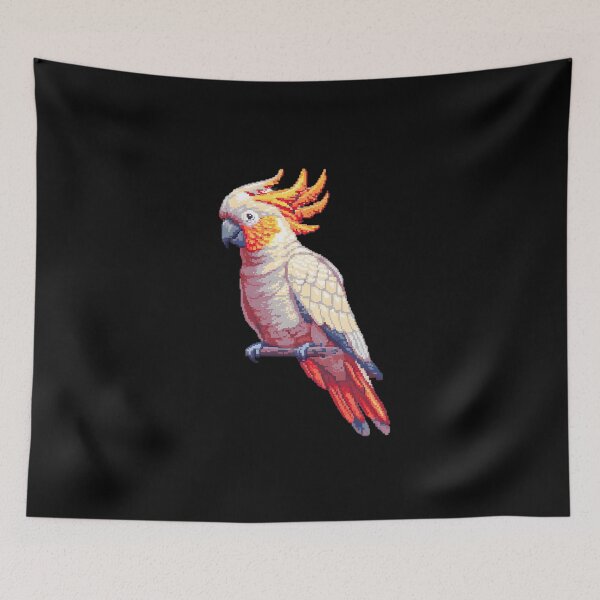 Aperçu de l'œuvre Artistry Cockatoo Pixelisé créée et vendue par CUTEDOGGIEZ.