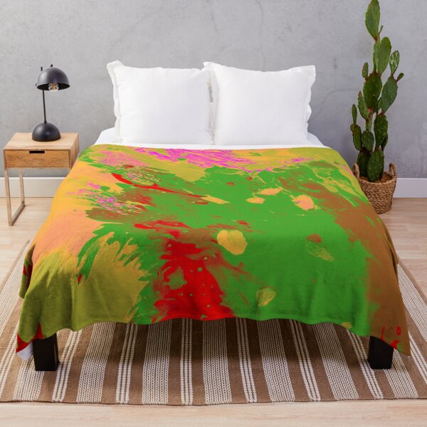 Item preview, Sunburst Symphony: Yellow, Red, and Green Paint Splatter Design designed and sold by GrizzlyCollective.