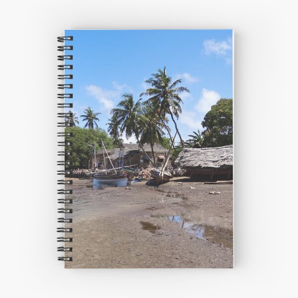 Item preview, Lamu Island - wooden fishing dhows and village at rear 1 designed and sold by exploramum.