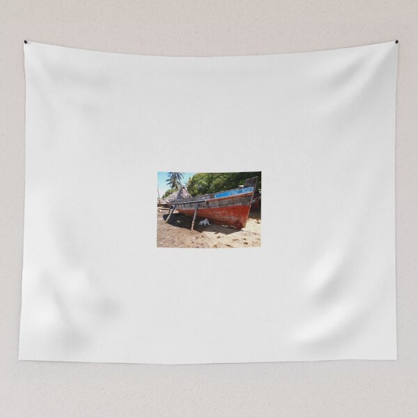 Item preview, Lamu Island - Dog in the shade of wooden fishing dhow designed and sold by exploramum.