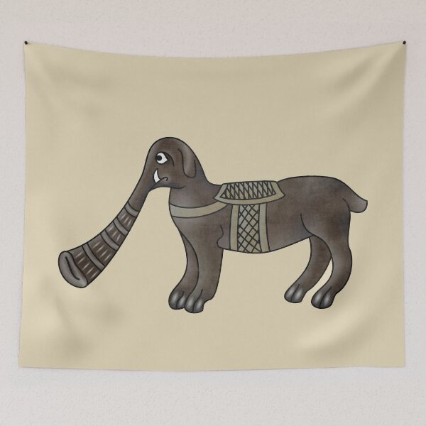 Item preview, Medieval Marginalia Elephant designed and sold by MargiKnights.