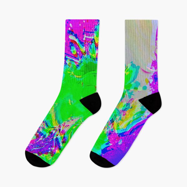 Item preview, Spectral Symphony: Green, Orange, Pink, and Purple Paint Splatter Harmony designed and sold by GrizzlyCollective.