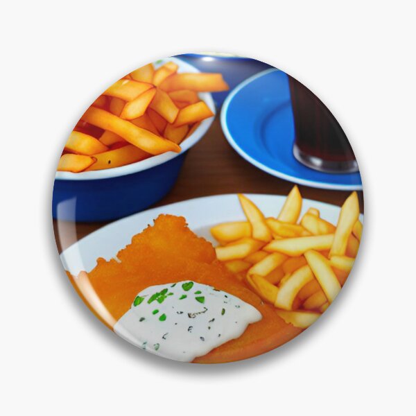 Item preview, Classic Fish and Chips Feast: Crispy Fillets, Generous Portions of Chips, and Tangy Tartar Sauce designed and sold by GrizzlyCollective.