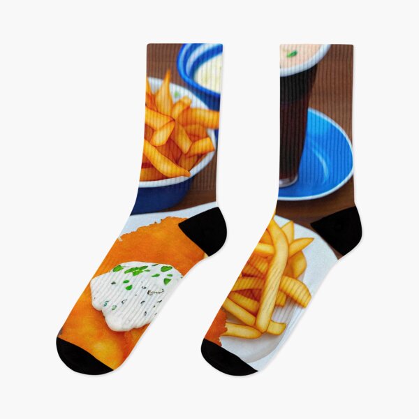 Item preview, Classic Fish and Chips Feast: Crispy Fillets, Generous Portions of Chips, and Tangy Tartar Sauce designed and sold by GrizzlyCollective.