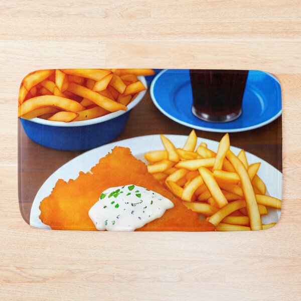 Item preview, Classic Fish and Chips Feast: Crispy Fillets, Generous Portions of Chips, and Tangy Tartar Sauce designed and sold by GrizzlyCollective.