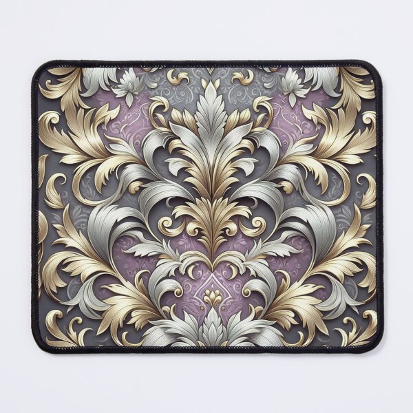 Item preview, Matte Lilac With Gold & Silver Damask designed and sold by DesignsByPrnces.