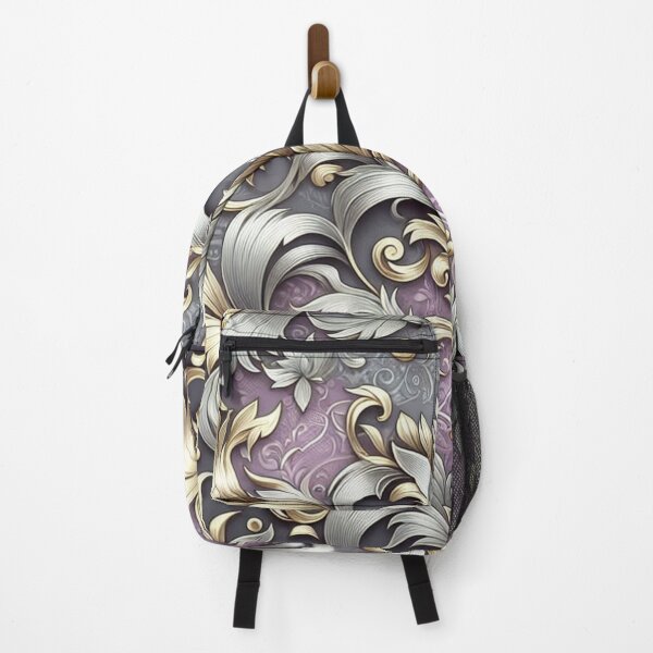 Item preview, Matte Lilac With Gold & Silver Damask designed and sold by DesignsByPrnces.